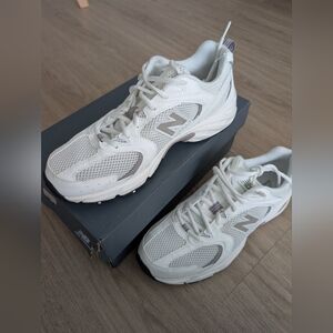 New Balance White Sand Sneakers